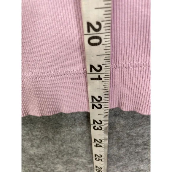 1. State Women's Pink Flutter Sleeve Ribbed Top Blouse Small Ruched Shoulders - Picture 8 of 8